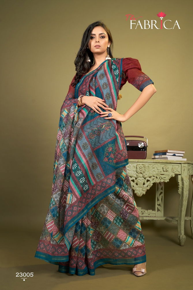 STELVIN Stelvin By The Fabrica Printed Cotton Sarees Catalog